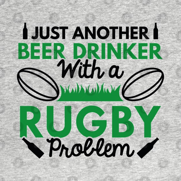 Beer Drinker Rugby by VectorPlanet